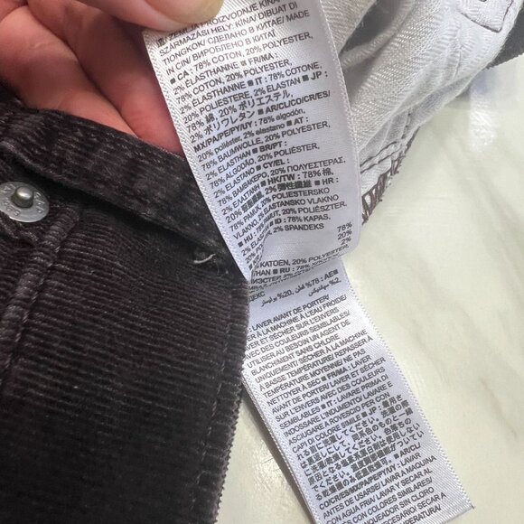 Gap 1969 Baby Boot Dark Brown Corduroys in Size 28R - Picture 4 of 16